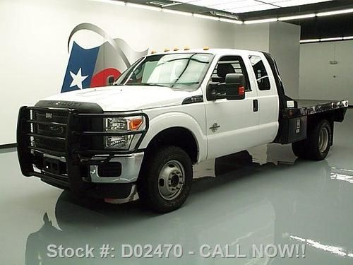 2011 ford f-350 4x4 supercab diesel dually flatbed 62k texas direct auto