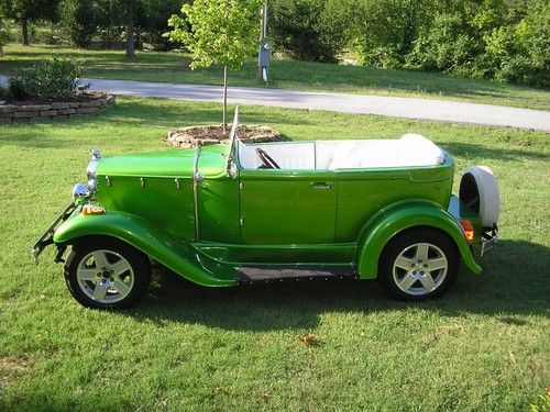 1929 ford model a replicar custom classic street rod convertible show car no rat