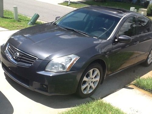 2007 nissan maxima sl  ,gray,navigation system ,leathe excellent must sale fast
