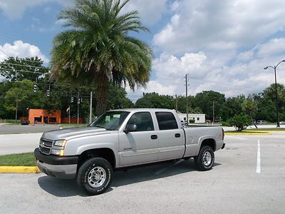Chevy 2500hd crew cab ls 4wd 4x4 6.0 vortec v/8 florida truck carfax one owner