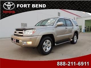 2003 toyota 4runner 4dr limited v6 auto abs jbl moonroof leather cruise bags