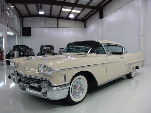 1958 cadillac coupe de ville matching #s 365 ci v8/310 hp rust-free western car