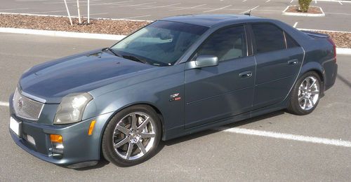 2005 cadillac cts-v, stealth gray, adult owned, extras, buy-back title