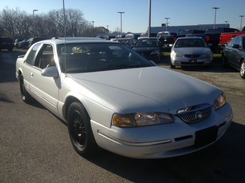 1997 mercury cougar xr7 pearl white 4.6l v8 leather sunroof fully loaded