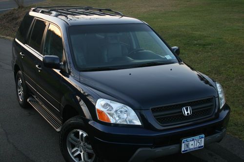 2004 pilot exl 3.5l 4wd dvd super clean in/out very nice suv 3 rows leather