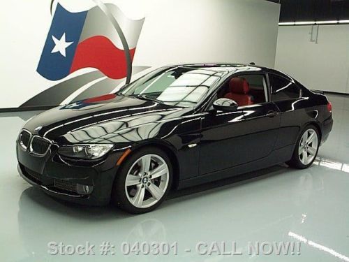 2008 bmw 335i sport coupe auto red leather sunroof 42k texas direct auto