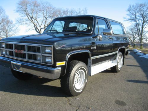 1984 gmc full size jimmy must see survivor 4x4 black with red interior