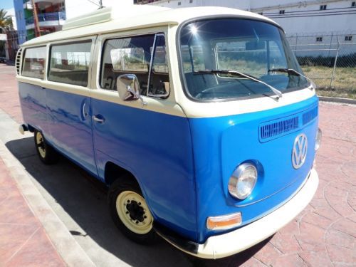 Rare 1968 riviera pop-top camper vw bus transport type 2