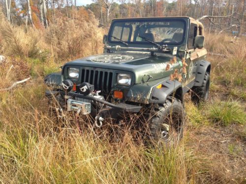1995 jeep yj wrangler, rust free, lifted, zombie response unit
