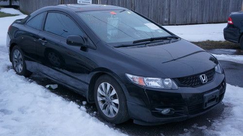 2009 honda civic coupe ex-l low miles flooded hurricane victim ~ loaded, leather
