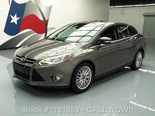 2012 ford focus sel sedan auto sunroof leather only 37k texas direct auto