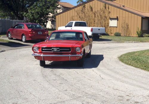 Mustang coupe 64 or  65 - auto, 6 cyl. - runs, drives  project car