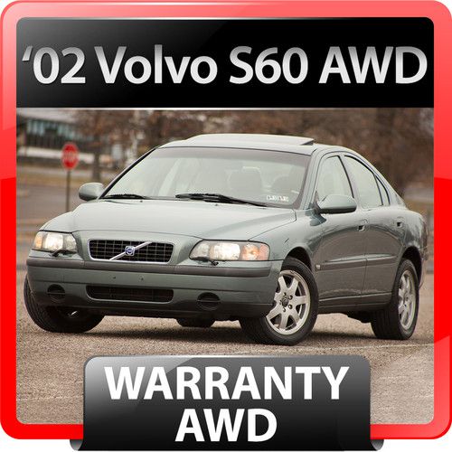 2002 volvo s60 2.4t awd: warranty, serviced only at volvo! cold weather pkg s 60
