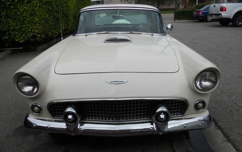 1956 ford thunderbird convertible with hardtop and continental kit