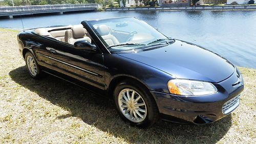 2002 seabring convertible 1 florida owner low miles clean auto check