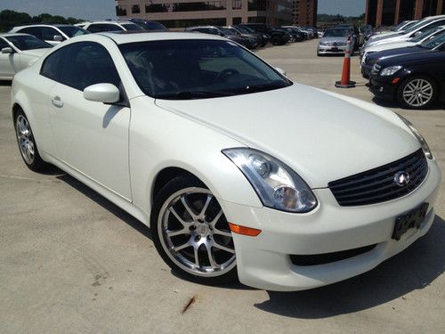 G35 coupe forged alloys ivory pearl leather bluetooth sunroof low miles xenons