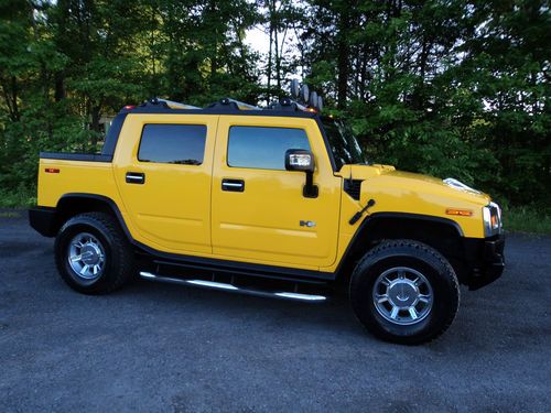 Hummer h2 sut*fly yellow over black*dvd* light bar*very cool set up*22500/offer