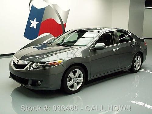 2009 acura tsx heated leather sunroof xenons only 62k texas direct auto