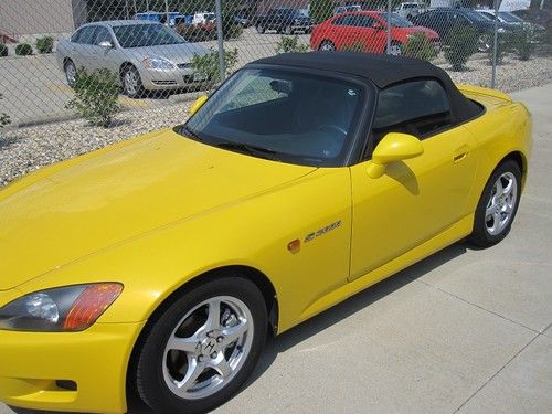2001 honda s2000, convertible, pearl metal flake yellow,