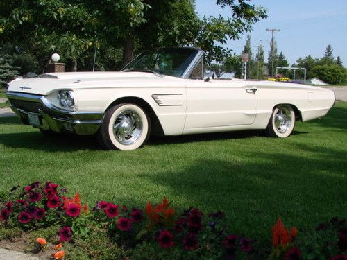1965 ford thunderbird convertible pearl white