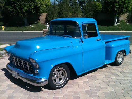 1955 chevy pickup truck (large rear window)