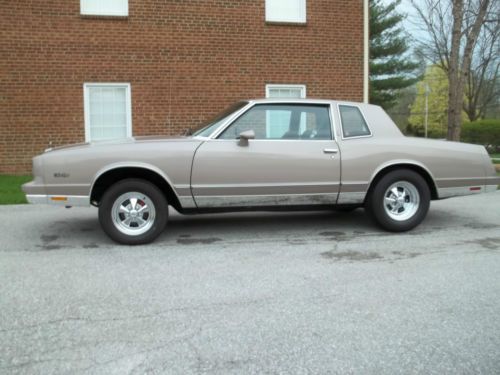 84 chevy monte carlo/ low miles,very clean