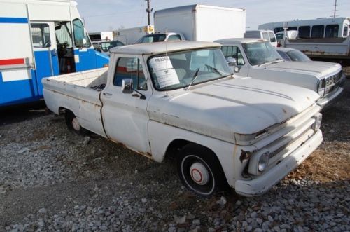 1965 chevy c-10 pickup 283 v8  restoration project regular cab