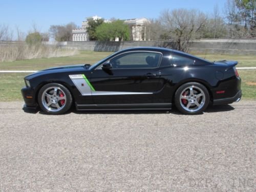 2012 mustang roush stage 3 17k blk/blk s/charged ap brakes saleen coilovers