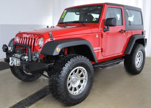 2011 jeep wrangler sport 4x4 rocky ridge lifted and like new clean  2dr