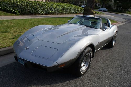 1978~original 28k miles~rare two tone silver/oyster 25th anniv edition~2 owners!