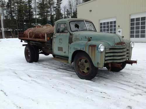 1951 chevy 4400 gas tanker truck antique restoration project