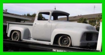 1956 ford f100 pick up 351 project truck gray