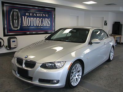 328i convertible auto 3.0l 6-cyl titanium silver 65k 1-owner clean carfax  wow