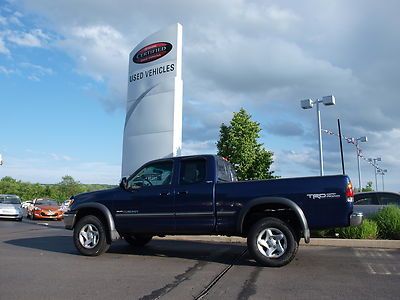 2001 blue automatic access cab 4x4 4.7l v8 trd tow pick up