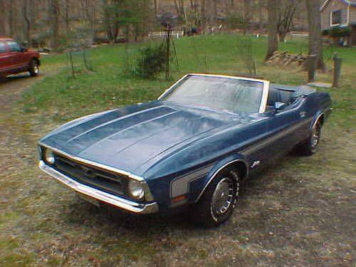 1971 mustang convertible med blue automatic very solid weekend cruiser new top