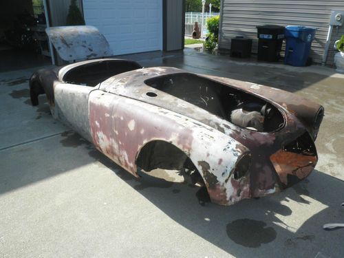 1955 mga mg  frame and body    for parts only or project car
