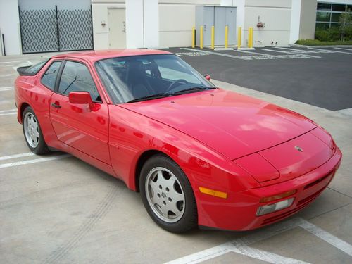 1989 porsche 944 s2 guards red black leather immaculate low miles original car