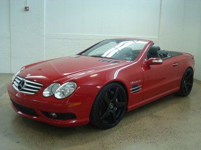 ** extra clean ** low mileage ** mars red ** sl55 amg ** 20" wheels **
