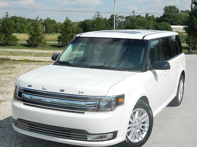 2013 ford flex sel white leather sky roof my touch sync remote start 3rd row