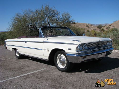 1963 ford galaxie convertible built 390 4bbl v8 c6 auto 9&#034; power steering &amp; more
