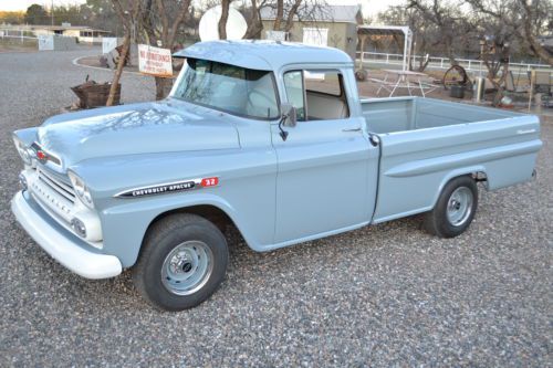 Classic apache truck, arizona cancer free chevy pickup, restored daily driver