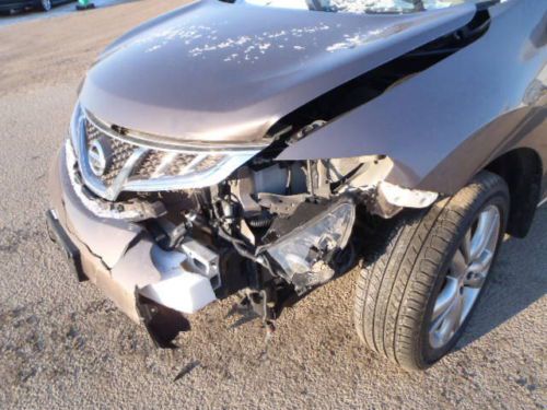 2011 nissan murano s repairable vehicle light damage  silver suv