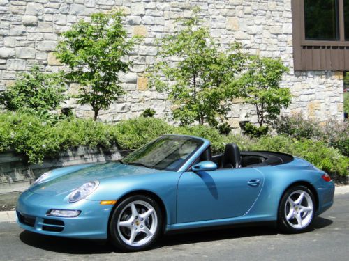 1-of-a-kind carrera 4 cabriolet, awd, 6 speed, paint to sample, 30k mi, c4 997