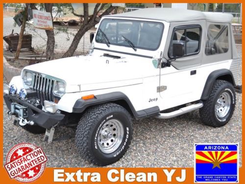 Extra clean jeep yj suv a/c 4x4 offroad awd winch top off road trail crawler