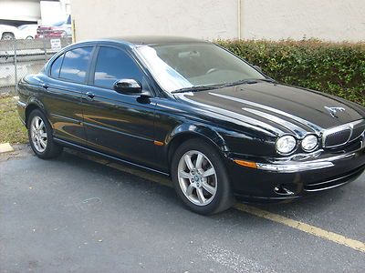 2004 jaguar x- type manual awd black on black florida car