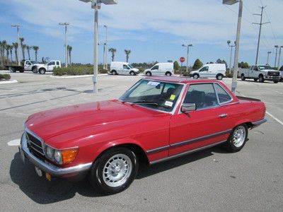 1984 merceds-benz 280sl convertible collectible nice clean carfax report l@@k