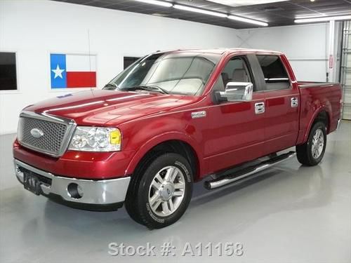 2007 ford f-150 lariat crew leather side steps only 76k texas direct auto