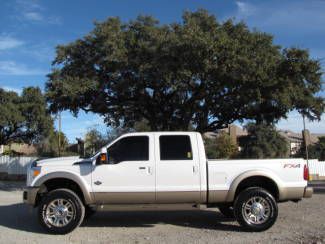 King ranch heated &amp; cooled leather sunroof rev cam nav 6.7l diesel v8 4x4 fx4!