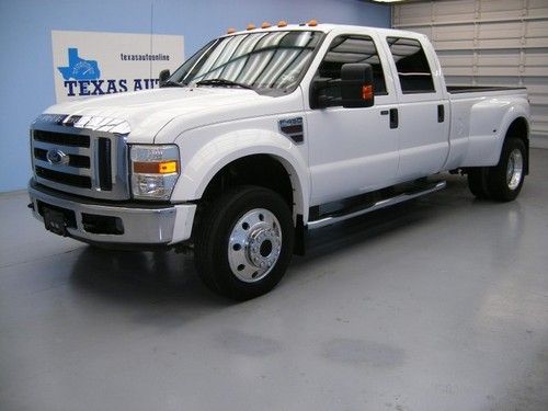 We finance!!!  2008 ford f-450 lariat 4x4 diesel dually long bed 19.5 rims tow!!