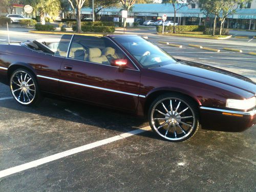 1997 cadillac eldorado etc drop top convertible nice new paint &amp; wheels &amp; tires